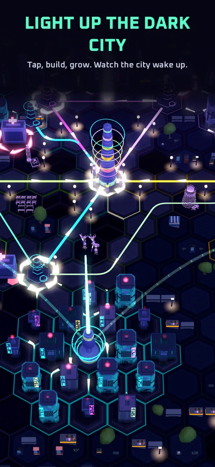 Pulse Town: the neon city